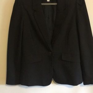 Black, lines dress blazer